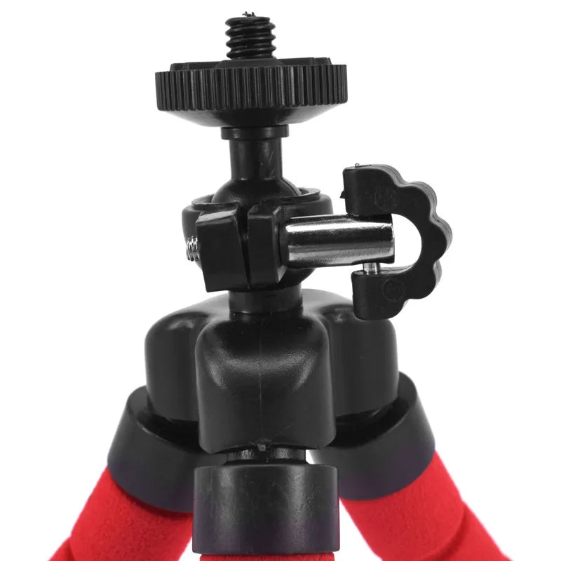 Flexible Cell Phone Tripod with Holder - 360° Swivel Mini Travel Tripod