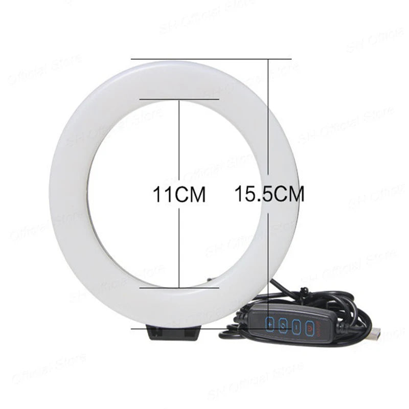 "6-Inch LED Ring Light with Tripod - Perfect for TikTok & Instagram"