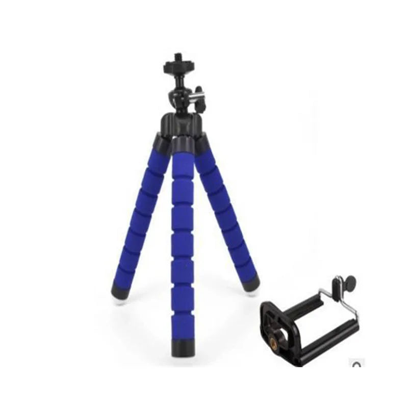 Flexible Cell Phone Tripod with Holder - 360° Swivel Mini Travel Tripod