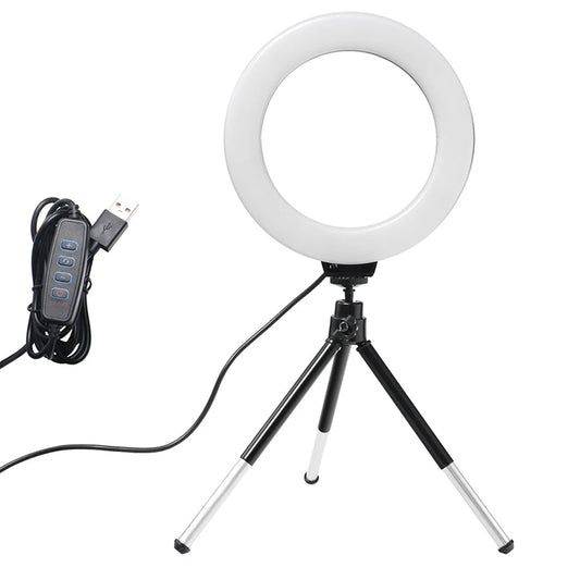"6-Inch LED Ring Light with Tripod - Perfect for TikTok & Instagram"